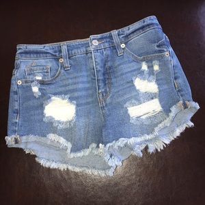 Mossimo Denim High Rise Shorts, Sz 2/26, EUC!
